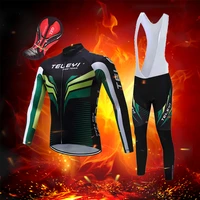 men mtb road bike clothes 2022 winter thermal fleece bicycle jersey sets triathlon suit cycling clothing kit maillot sports wear
