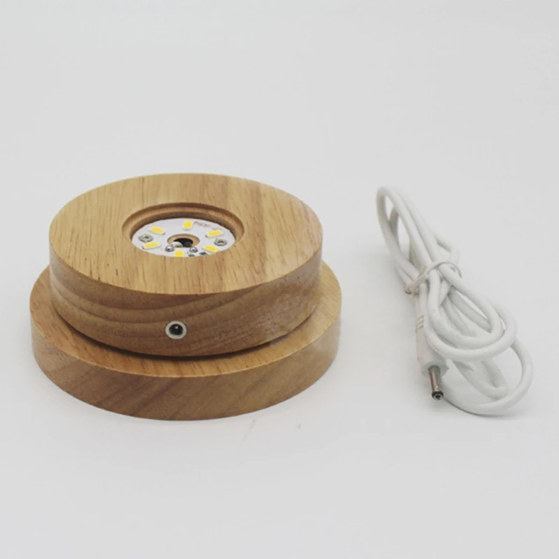 

Luminous Base Light Stand Hold Cocktail Crystal Glass Transparent Object Display