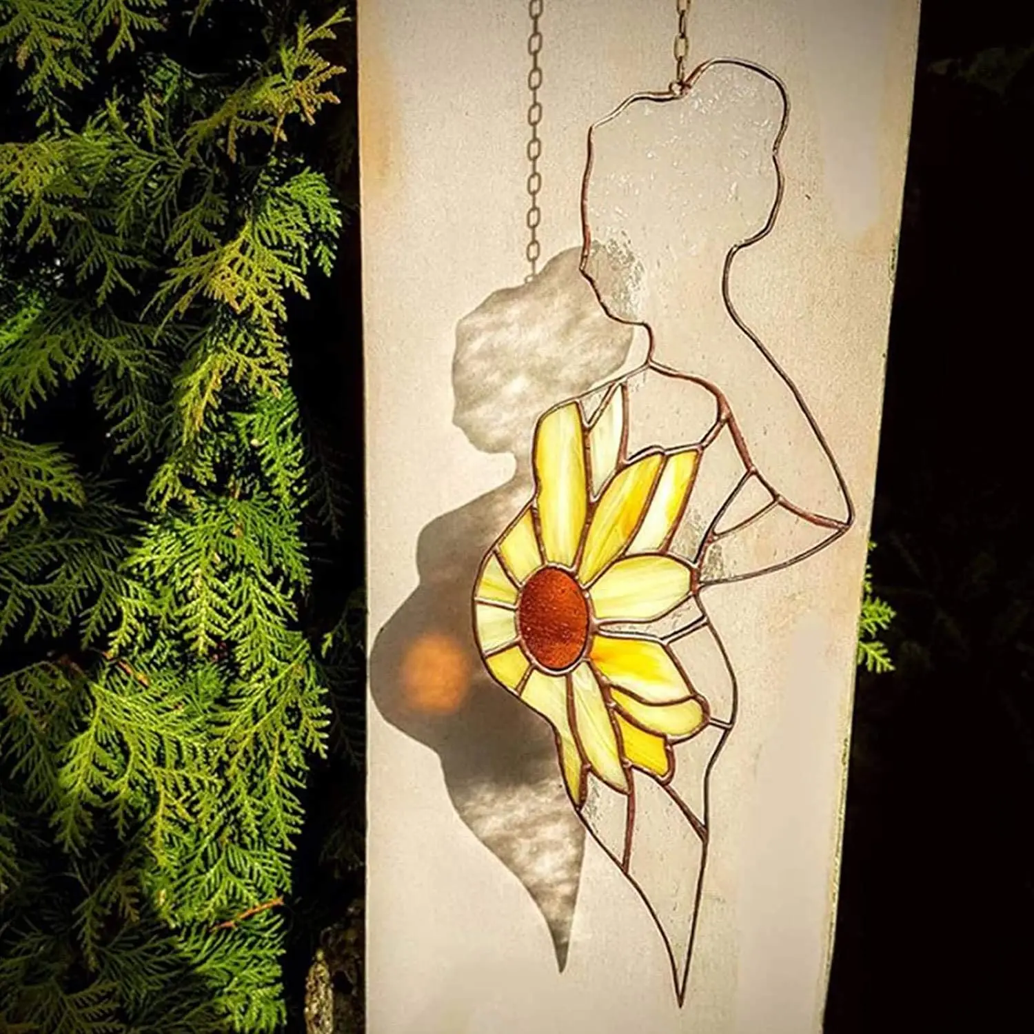 

Pendants Best Woman A Mom Suncatcher Pregnancy-shaped As Unique Hanging Ornament Pregnant Mother Glass Stained