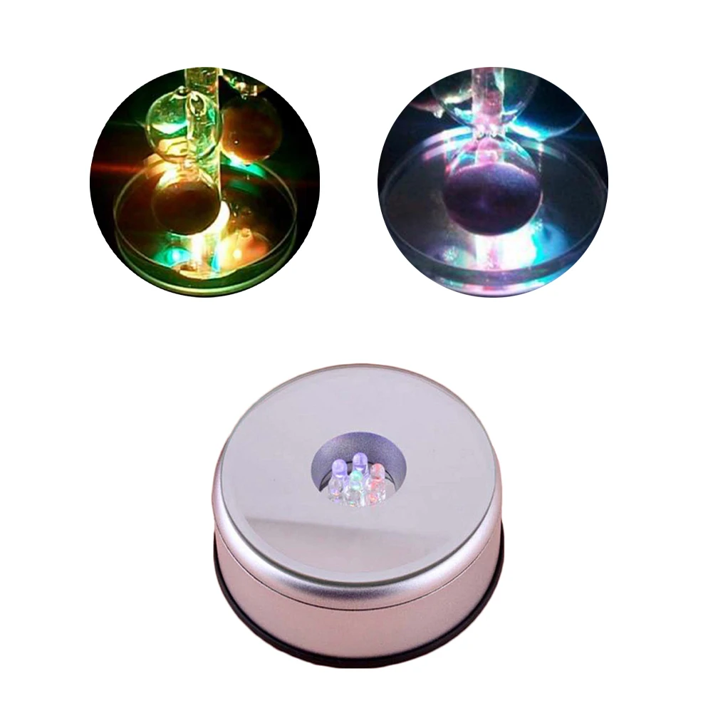 Романтическое украшение 4 светодиодный круглый светящаяся основа лазерный