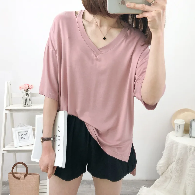2019 Новая модная женская футболка изысканная Удобная с коротким рукавом | Женская