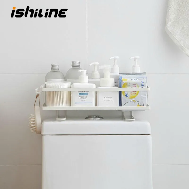 Стеллаж для хранения в ванной комнате и туалете железная стойка-органайзер