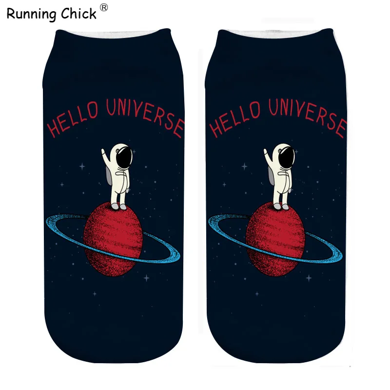 

Running Ankle Socks New Wholesale Dropshipping CHICK Hello Universe Moon 3d Print 2019 Women Cn(origin) Polyester STANDARD