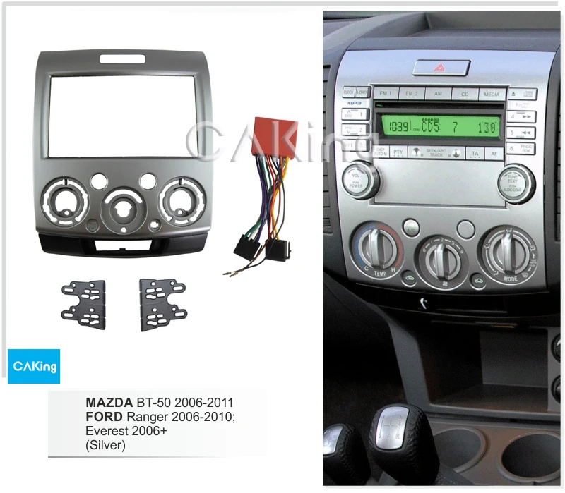 Автомобильная радиопанель Fascia Для жгутов антенн FORD Ranger 2006 2011 Everest 2013 / MAZDA BT 50