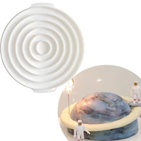 large sprial round ring silicone mold decor mousse cake decorating chocolate ice cream baking pan dessert cake mould