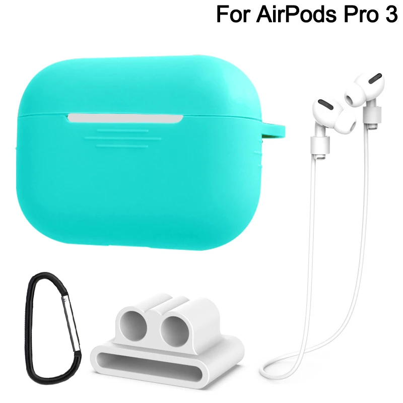 3 Mint Green Set 7 шт./компл. идеальный чехол для airpods 2 для airpods pro 3 Earpods чехол для IPad air стручки pro funda для airpod Чехол чехол Аксессуары - Цвет: 3 Mint Green Set