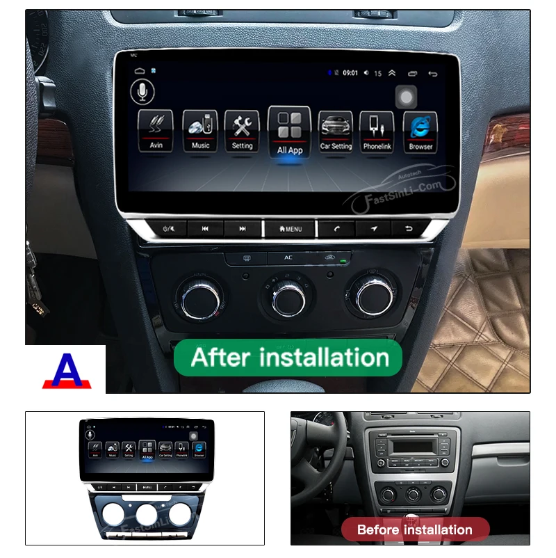 Автомагнитола для Skoda Octavia 2 A5 10 25 2008 2010 2011 2012 мультимедийный видеоплеер навигация