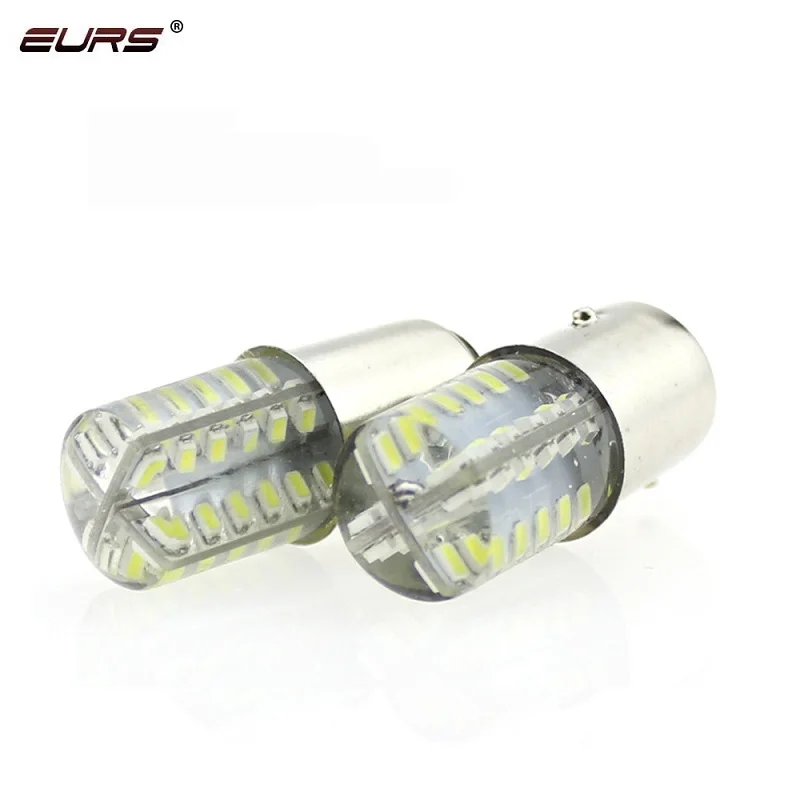 Светодиодные Автомобильные сигнальные лампы EURS led 1156 p21w ba15s 1157 с силикагелем 48 smd