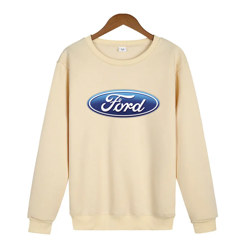 

Ford LOGO men's 2021 spring and autumn new fleece crew neck sweater sports leisure crew neck pullover men