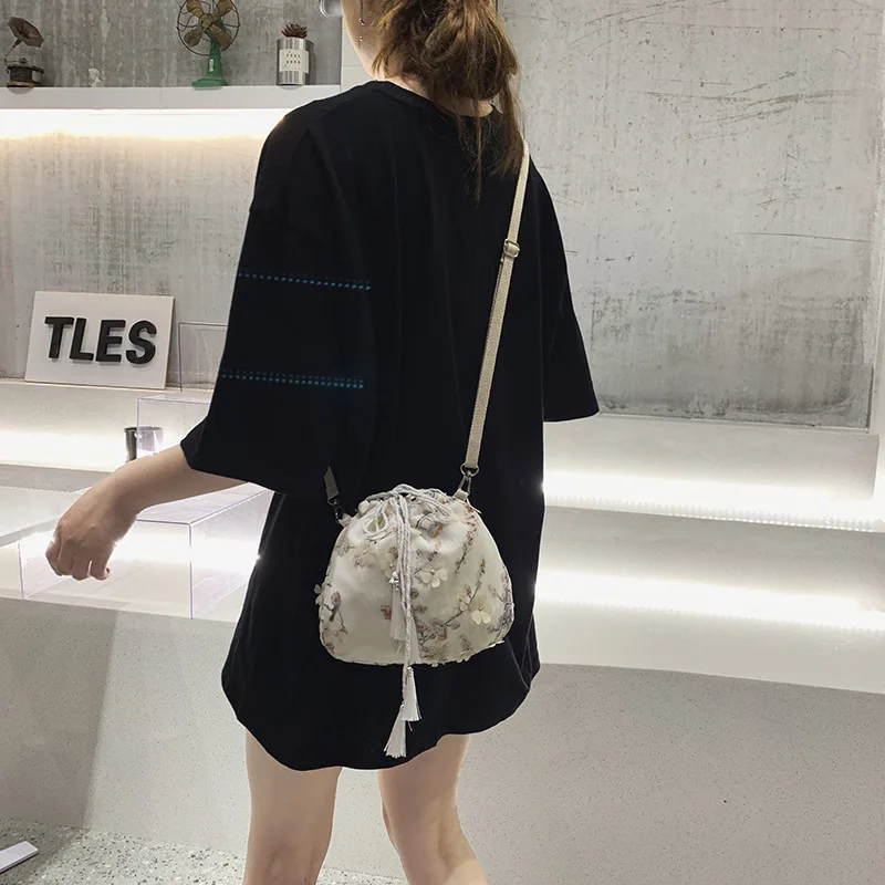 Маленькая холщовая сумка-мессенджер Sen series сумочка Феи Hanfu сумка через плечо в