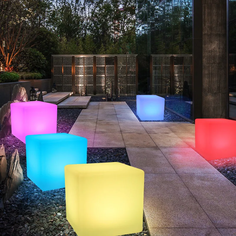 Умный светодиодный светильник куб 30/40/50 см WiFi MP управление через приложение RGB Cubic