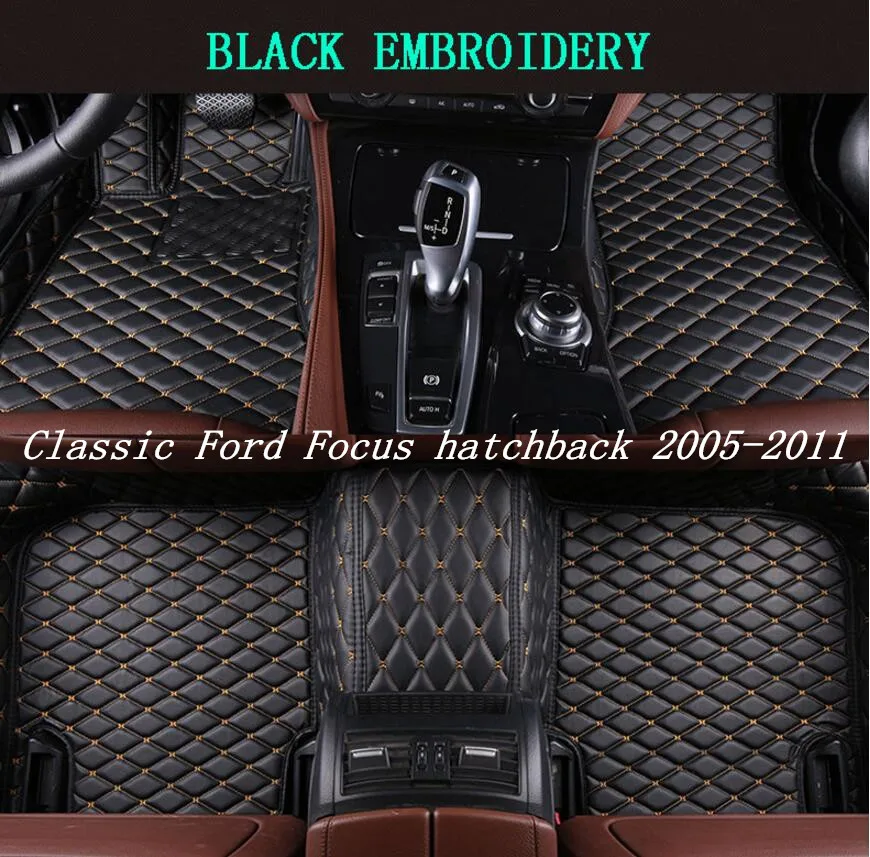 

Автомобильные коврики для классического хэтчбека Ford Focus 2005-2011, кожаные коврики с вышивкой
