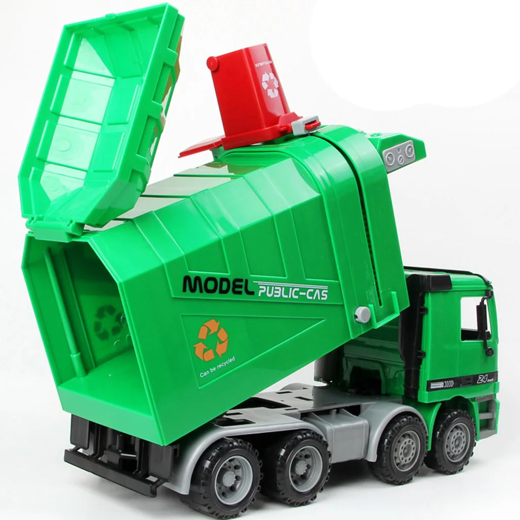 

1:22 Super Large Casting Die Remove Child Garbage Truck Model