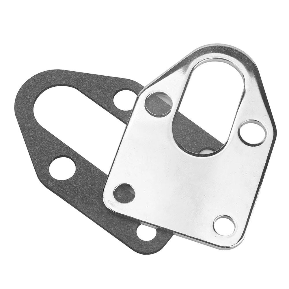 

Chrome Fuel Pump Mounting Plate + Gasket for SBC 283 305 327 350 383 400