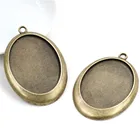 Новая мода 5 шт 30x40 мм внутренний размер античная бронза классический стиль кабошон основа Установка Подвески (B1-26)