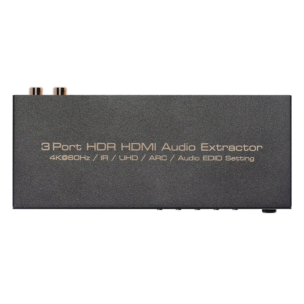 3x1 переключатель на RCA TOSLINK оптический SPDIF L/R 5 1 Опора аудио конвертера 4k 3D ARC 3 порта