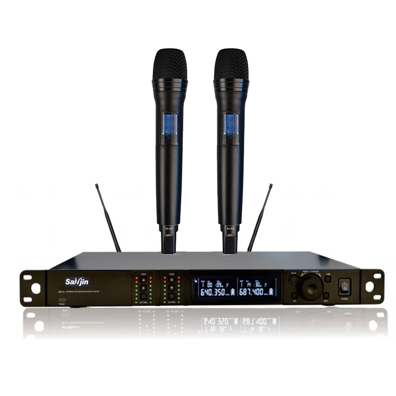 

Hot sell professional Dual cordless Microphone for conference