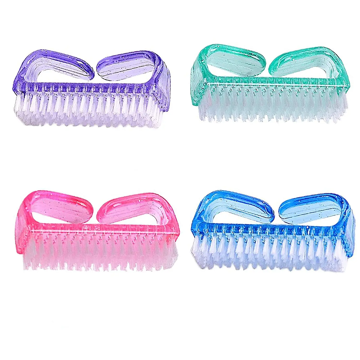 

Handle Grip Nail Brush Fingernail Scrub Cleaning Brushes for Toes and Nails Cleaner Pedicure Brushes for Men and Women