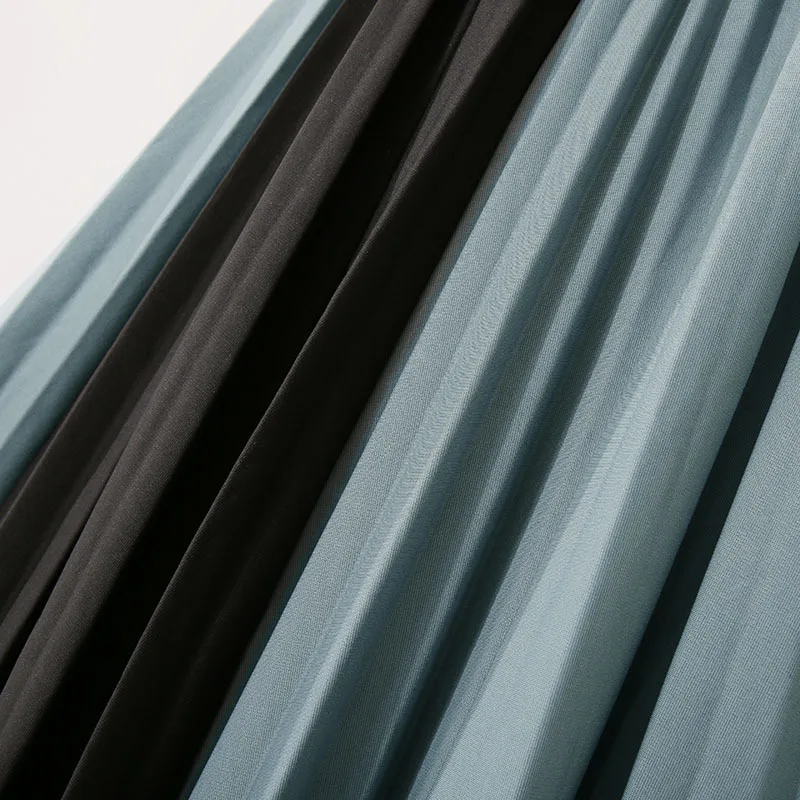 

Boho Spliceing A-line Women's Midi Skirt Elastic High Waist Vintage Pleated Woman Skirt 2021 Summer Fashion jupe femme