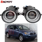 2 шт. для TOYOTA AVENSIS AURIS RAV 4 III CAMRY для Corolla PRIUS YARIS 2003-2015 светодиодные противотуманные фары ангельские глазки с объективом