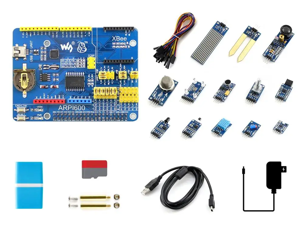 Raspberry Pi 4 Model B Sensor Kit с 13 популярными датчиками|Демонстрационные стенды| |