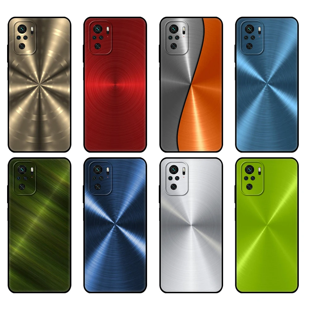 Черный чехол из ТПУ для Xiaomi Redmi 9T Note 10 Pro с темной матовой металлической