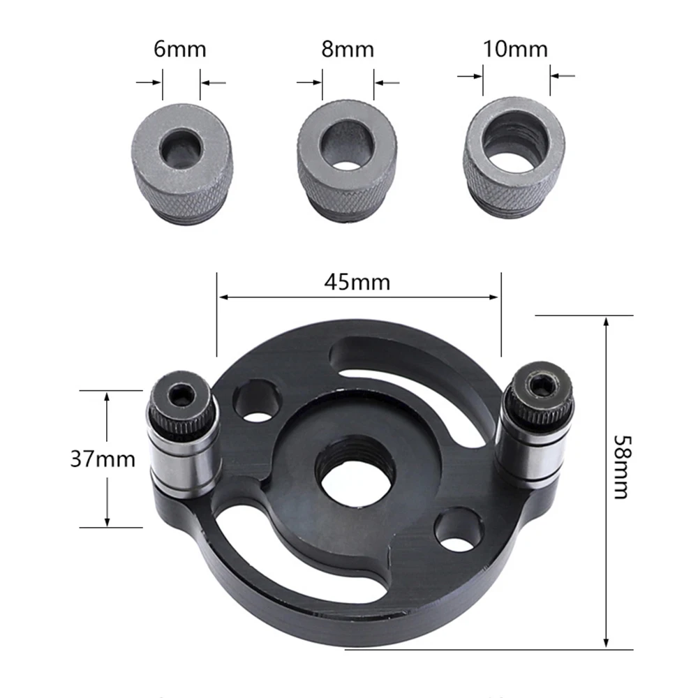 

Woodworking Pocket Hole Jig 6/8/10mm Self-centering Vertical Doweling Jig Drill Guide For Locator Hole Puncher Carpentry Tools