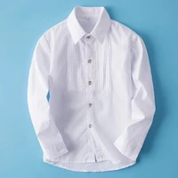baby toddler teenage clothes school uniform boys shirts white long sleeve turn down collar kids shirt for boys children tops