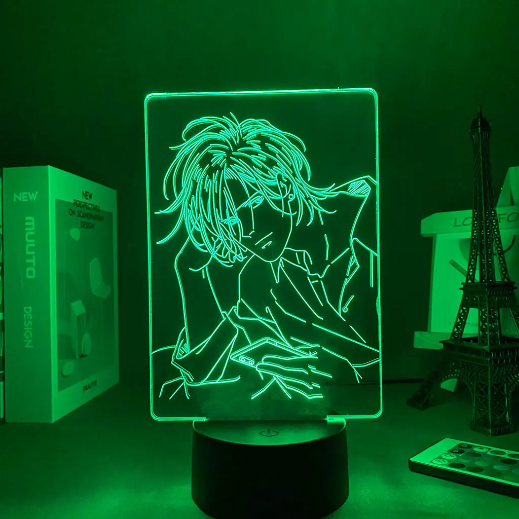 

3D remote control desk lamp Anime Banana Fish Ash Light for Bedroom Decor Led Night Light Birthday Gift