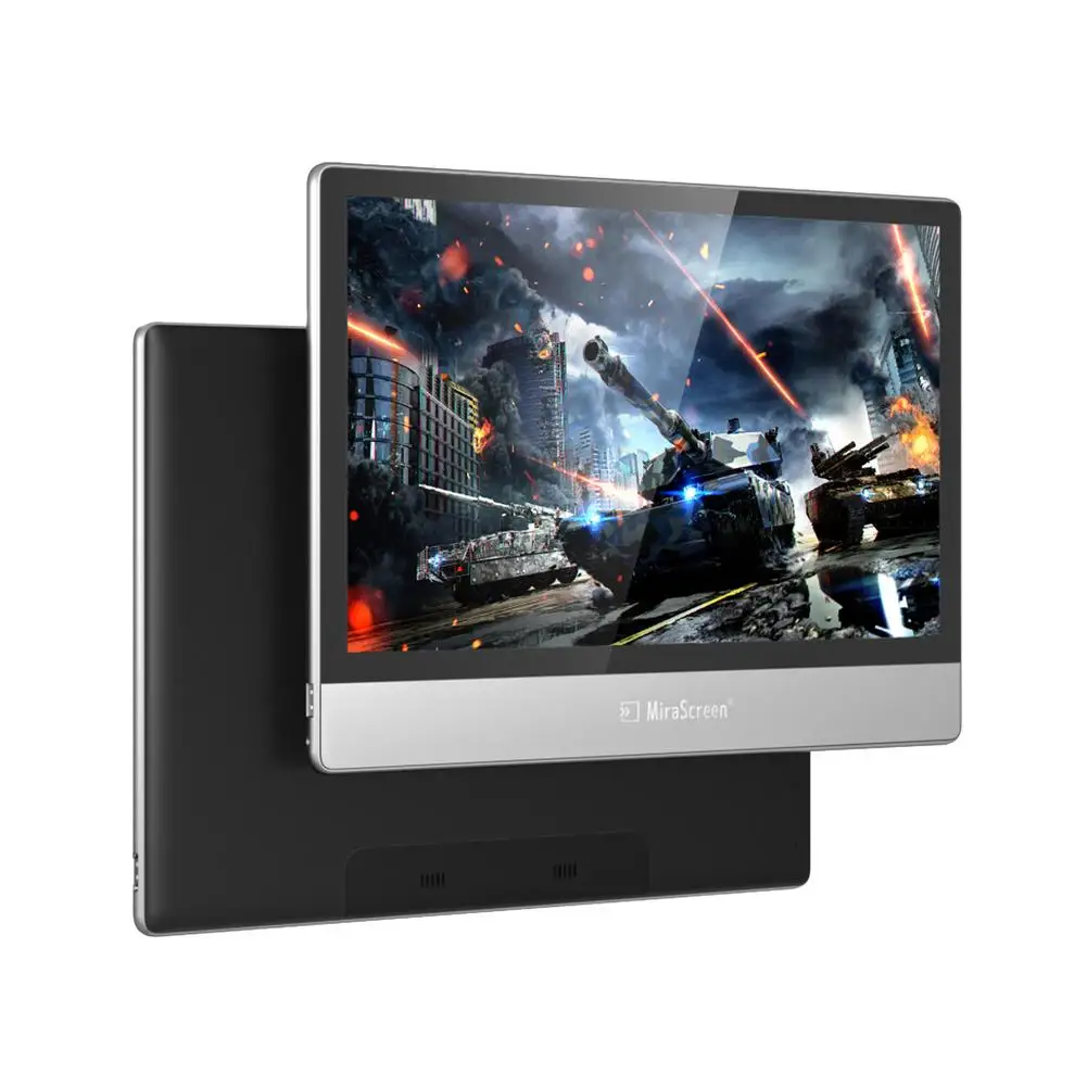 

13,3 дюймовый портативный монитор USB Type-C HDMI-совместимый IPS 1080P HD игровой монитор для PS4 Switch Xbox One ноутбук телефон серебристый