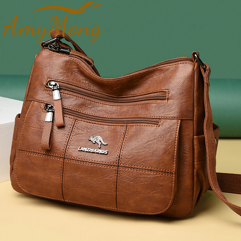 

Luxury Handbags Purses Designer Shoulder Crossbody Messenger Bags Women Bag Ladies Many Pocket Bags Branded Leather Sac A Main