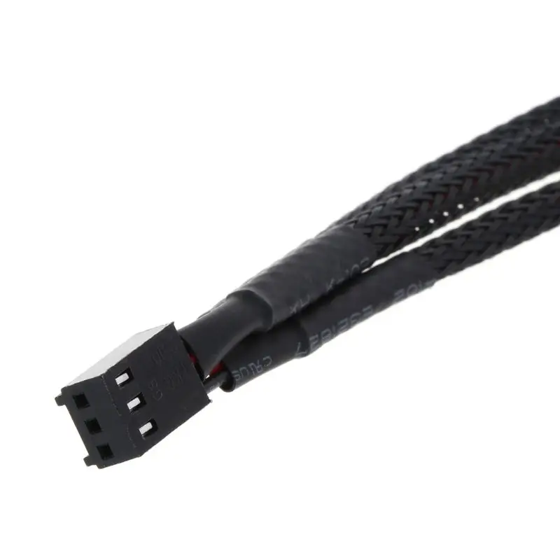 

12V 30CM 3Pin Fan PWM 1 to 3 Way Power Supply Extension Cable Y Splitter Port Multiplier PC Computer Cooling 22AWG Wire Accessor