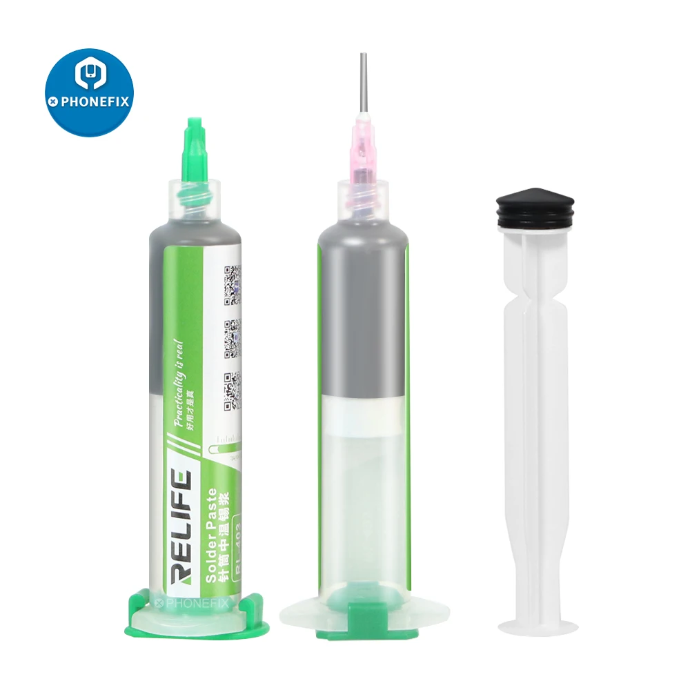 

RELIFE 35g BGA Tin Solder Paste No-clean Syringe Liquid Flux Melting Point 183 degrees PCB Soldering iron Repair Welding Fluxes