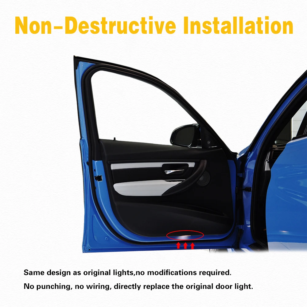 Светодиодный проектор для двери автомобиля привидение Тень Логотип