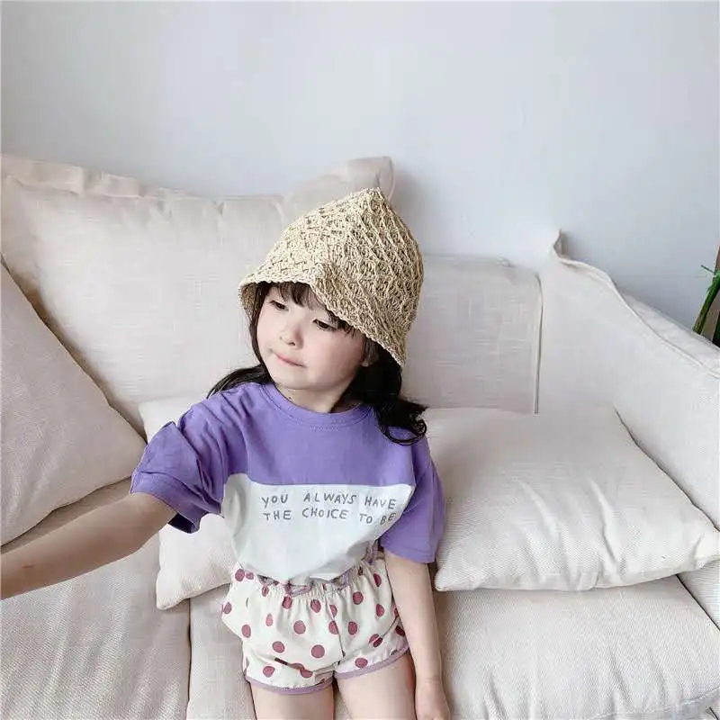 Детская одежда Новинка лета 2020 корейское летнее платье для девочек футболка с