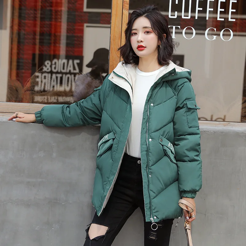 Winter jacket women 4 big yard xl2019 han edition lady's winter new trill in same cotton-padded clothes down cotton |