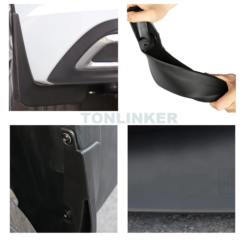 Автомобильное крыло TONLINKER для GWM WEY P8 2018 2022 2023- брызговики переднее и заднее 4 шт.