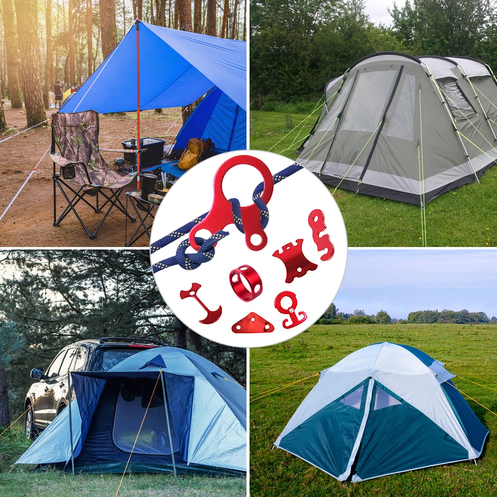 

28pcs Paracord Tensioner Guyline Adjuster Set Tent Wind Rope Buckle Fastener Outdoor Camping Equipment Tent Accessories