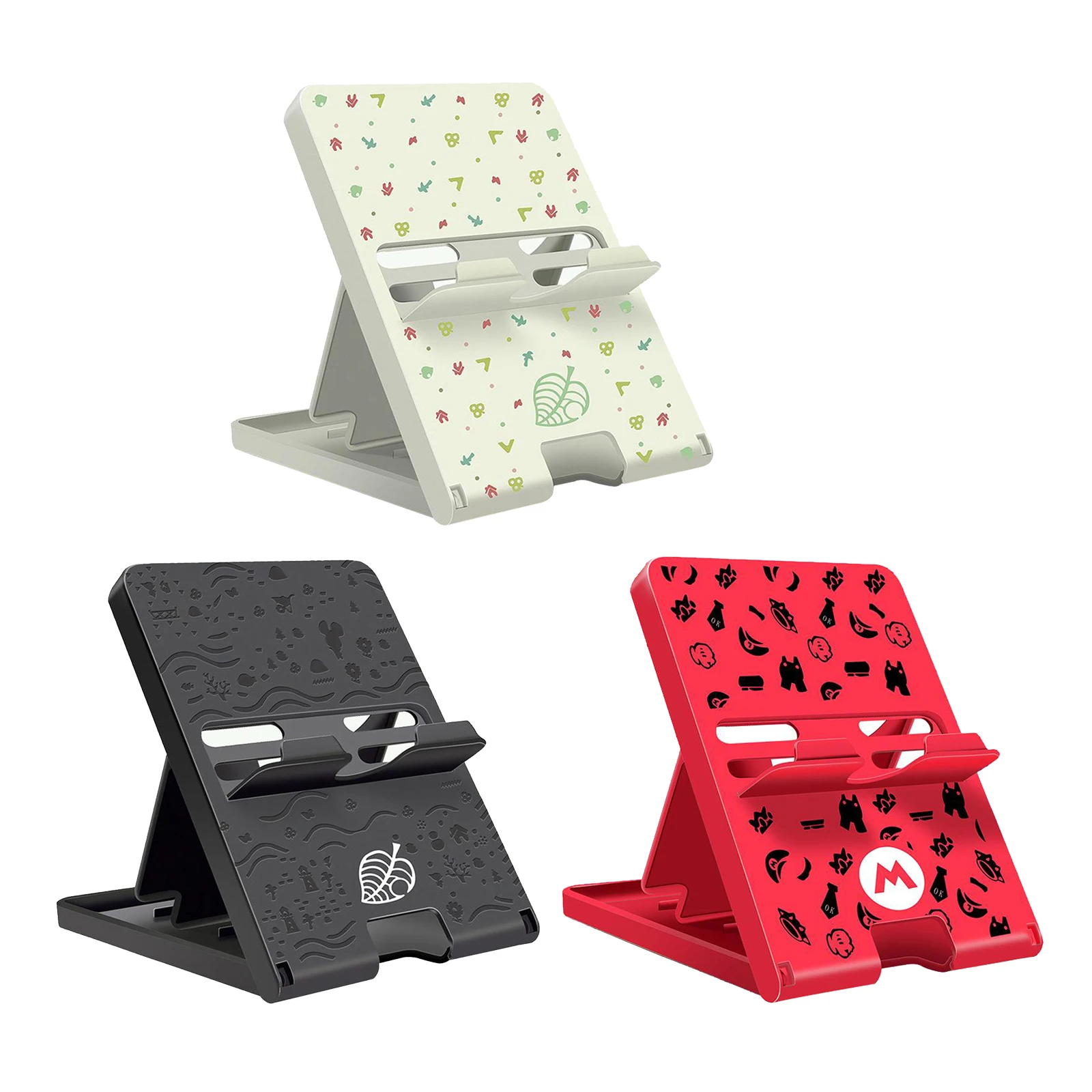 

Switch Stand for Nintendo Animal Crossing Switch Holder, Adjustable Switch Lite Compact Portable Foldable Mount for Nintendo