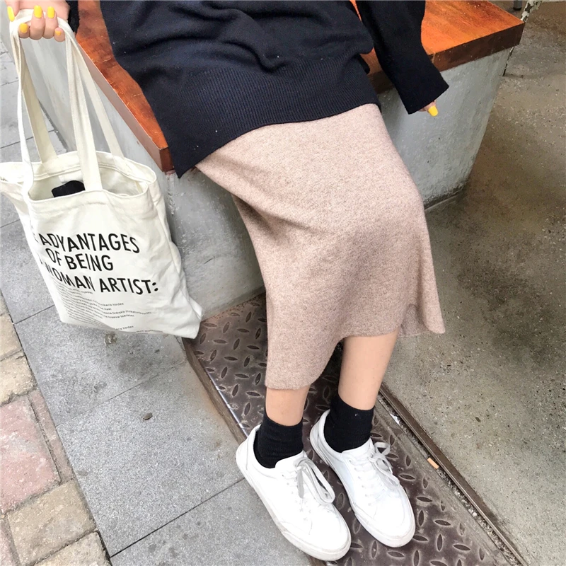 Зимние женские юбки теплые новинка 2019 длинная Ретро стиль шикарная юбка высокая