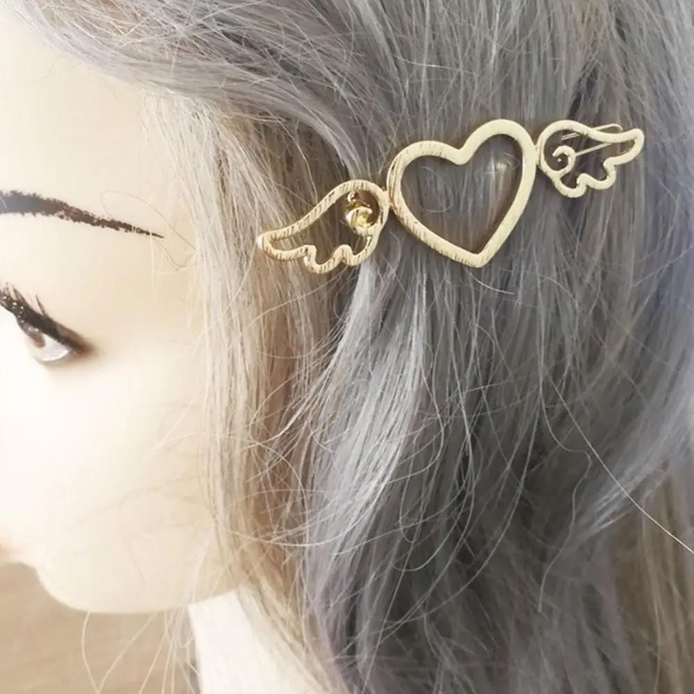 2 шт. для девочек с металлическим украшением в виде крыльев Ангела любящее сердце