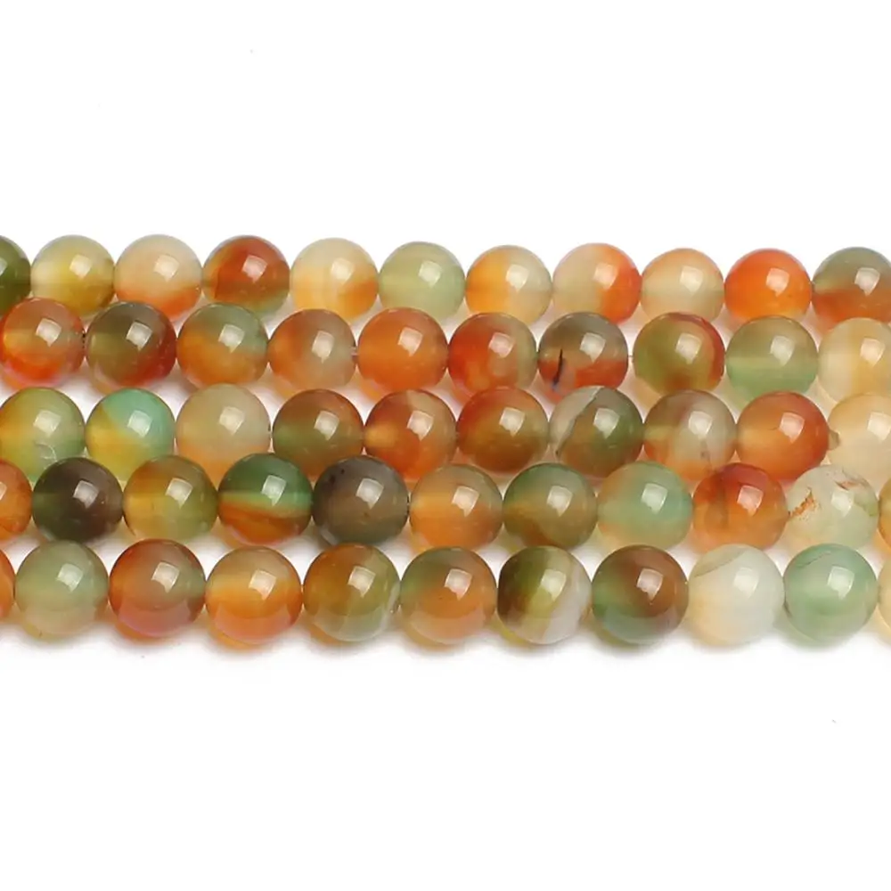 4/6/8/10/12 мм Гладкий натуральный Павлин Бусы из камня Агата круглый свободные