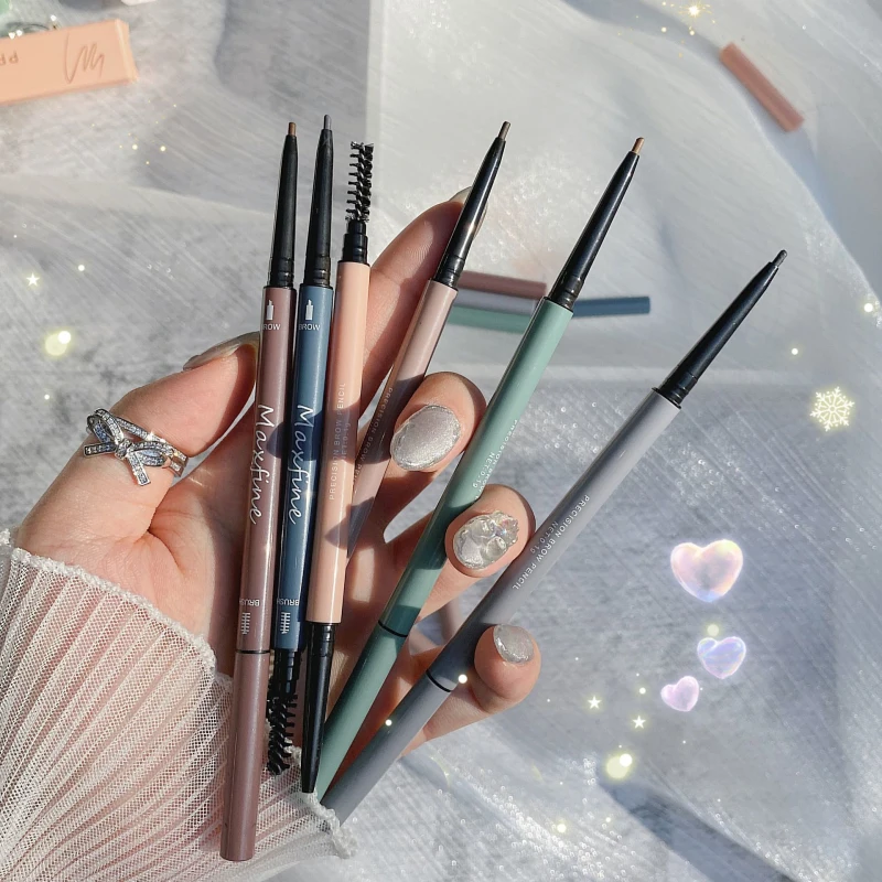 

Extremely Fine Eyebrow Pencil Durable Non Decolorizing Natural Long Lasting Double Headed Pen Waterproof Makeup Cosmetics TSLM1