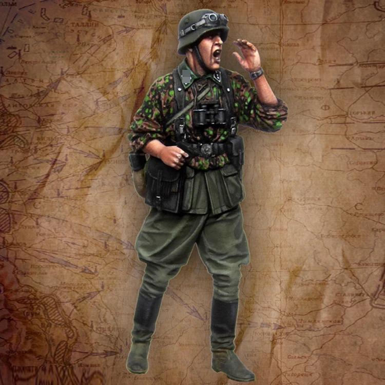 1/35 World War II officer Resin Model Soldier GK military theme Unassembled and unpainted kit | Игрушки и хобби