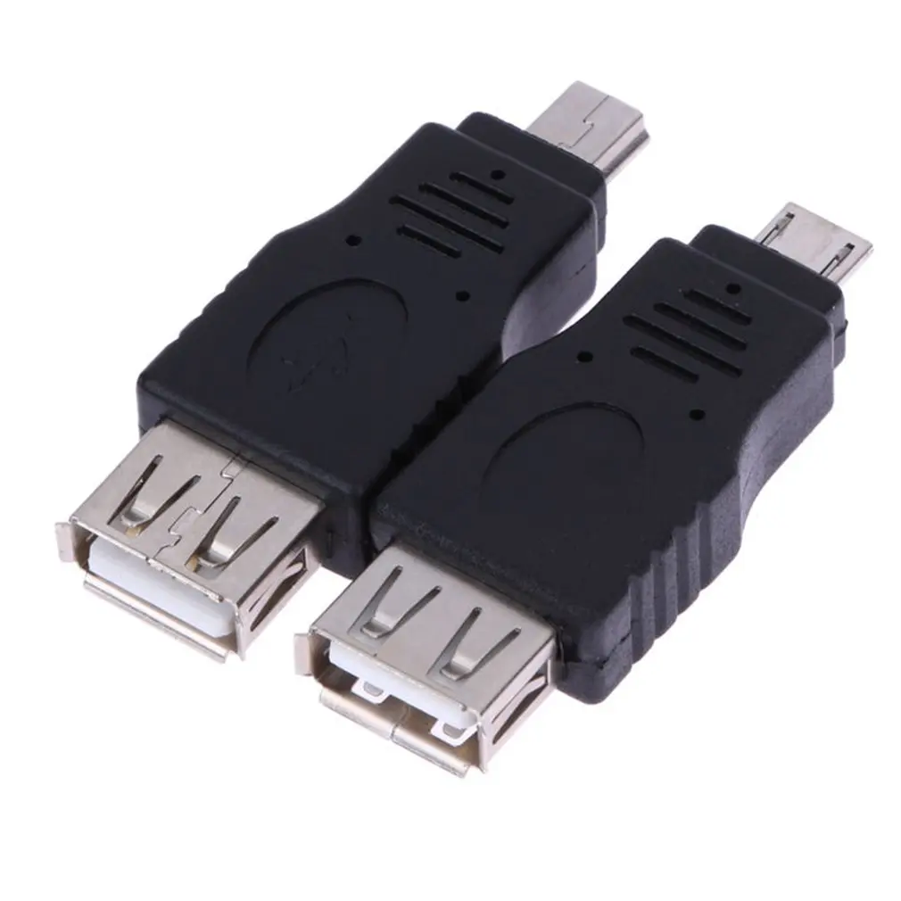 10 шт OTG USB Мужской к женскому микро-usb; мини адаптер-преобразователь