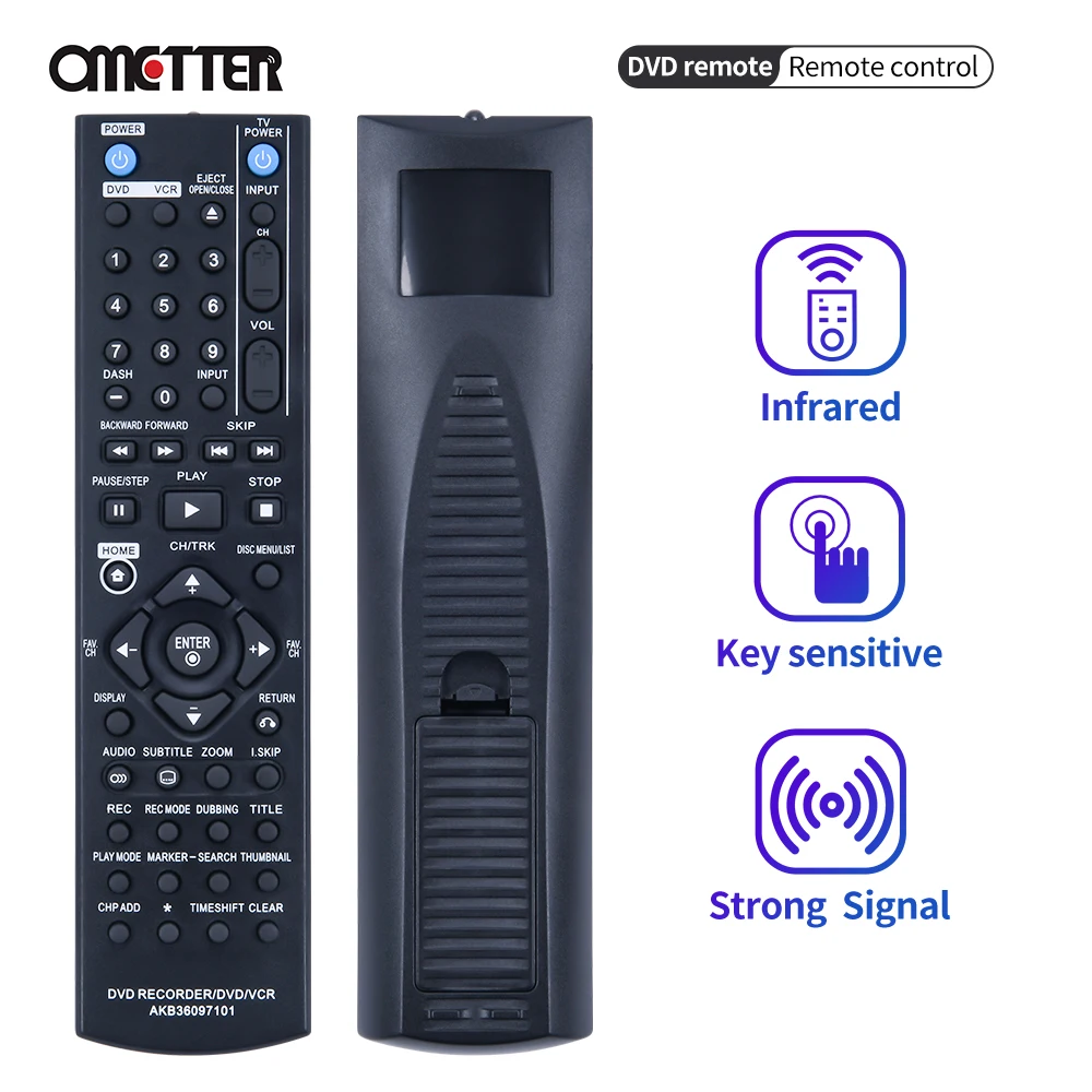 

Suitable for LG DVD Player Remote Control Vcr AKB36097101 RC897T RC397HM DV5921N