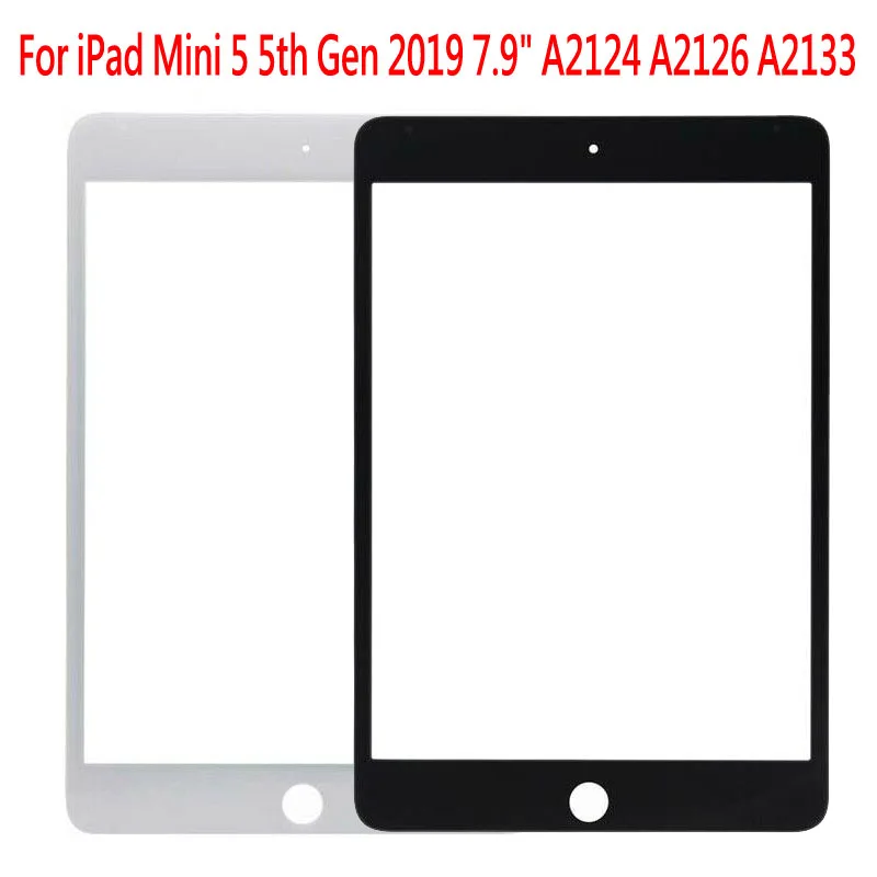 

5 шт. для iPad mini 5 2019 5-го поколения A2124 A2125 A2126 Сенсорная панель ЖК-экран Оригинальная передняя внешняя стеклянная крышка объектива панель Часть