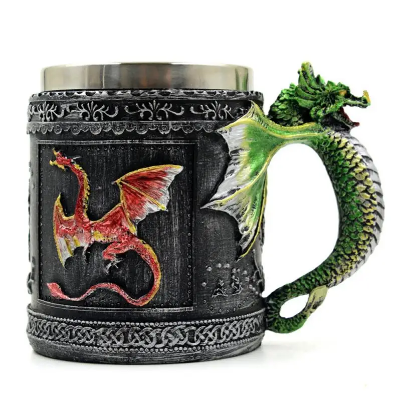 Кофейная кружка 450 мл креативная обычная из смолы нержавеющей стали стерео