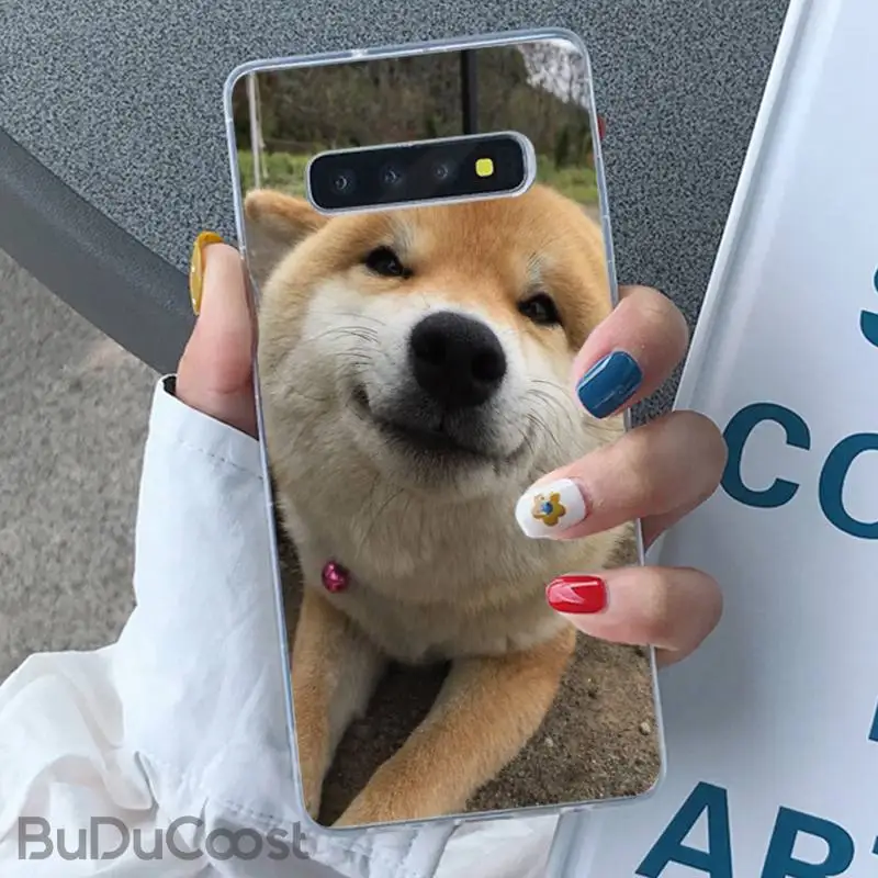 Riccu чехол для телефона с изображением животного Шиба-ину Samsung Galaxy S10 Plus S10E S6edge S7edge S8