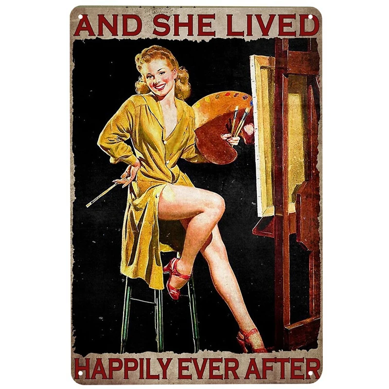 

Superior Painter printed Vintage Metal Signs Retro Tin Signs Funny Poster Decor for Bar Pub Club Decoration for Living Room Home